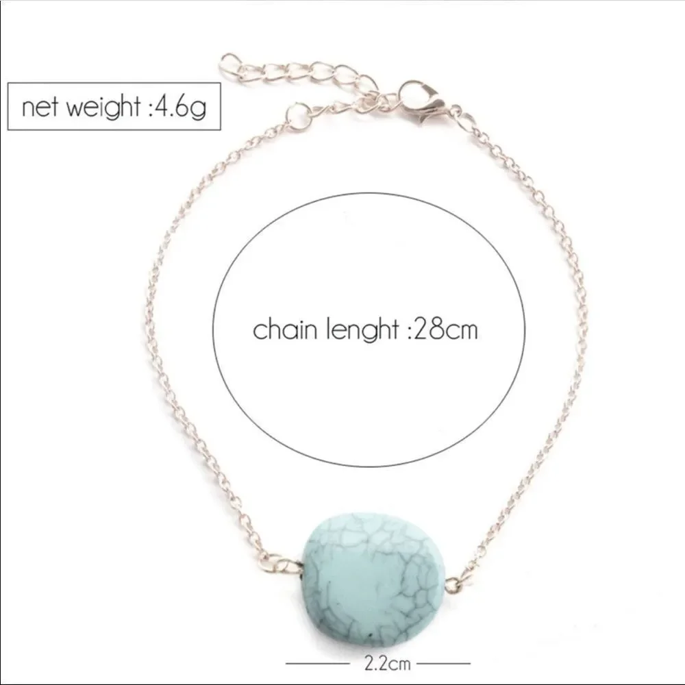 Turquoise Anklet - Picture 3 of 6